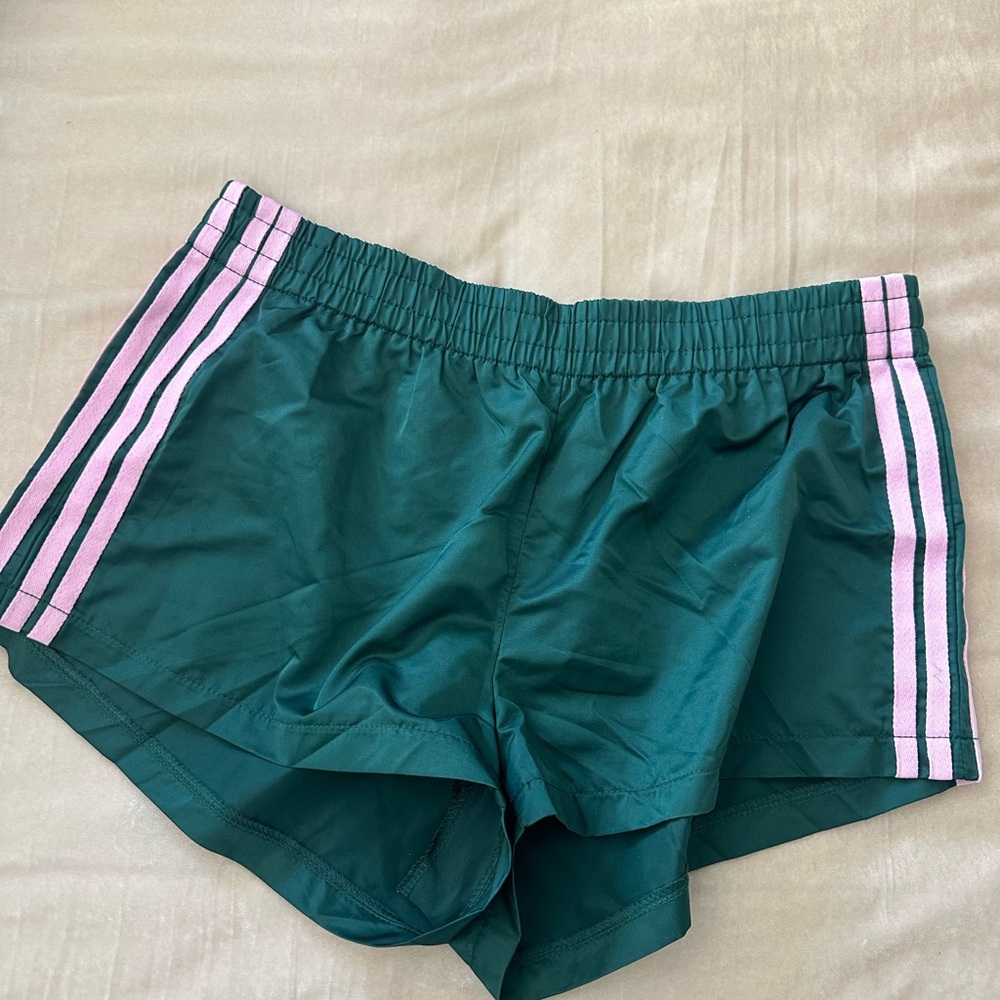 Edikted Teal and Pink Athletic Shorts